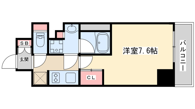 【間取り】 | ザミューチュアル江坂