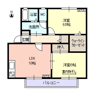 コモド　ティンカーベルB棟の間取り