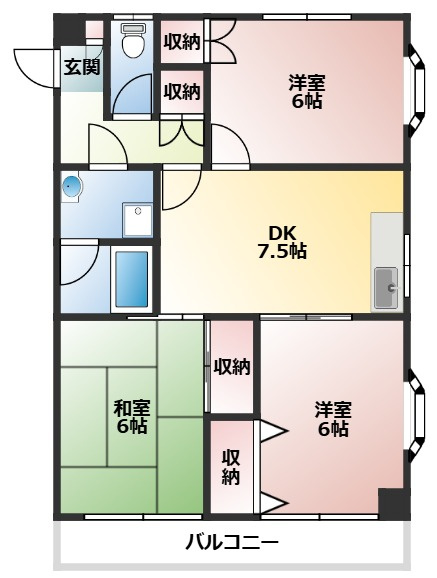 レジデンス東川口の間取り