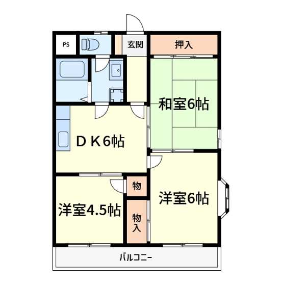 【間取り】 | マンション都松