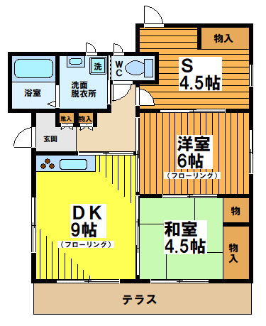 金子様方の間取り