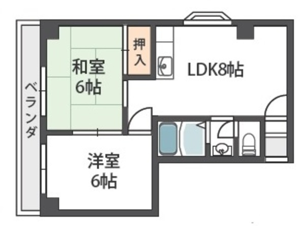 クロス9パーク神田の間取り