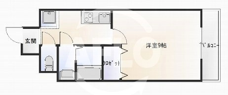 メルクリオール難波の間取り|メルクリオール難波　間取り