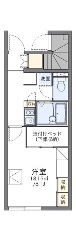 レオパレスこぶしの里　北六甲の間取り