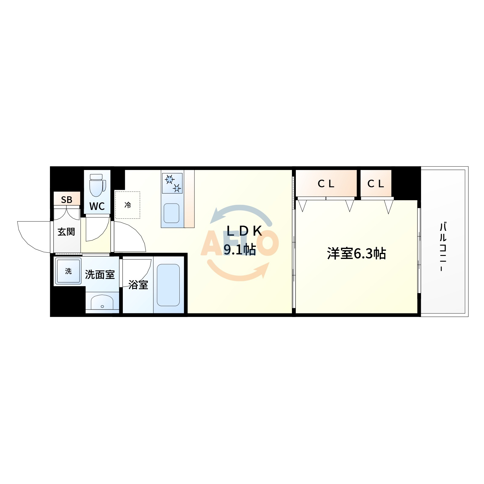 アルシェ垂水の間取り|アルシェ垂水　間取り