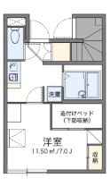 レオパレスヴェルデュール桜台の間取り