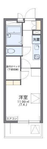 レオパレスヴェローチェの間取り