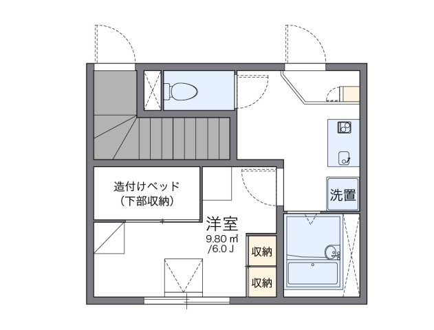 レオパレスカームリィ浜の間取り