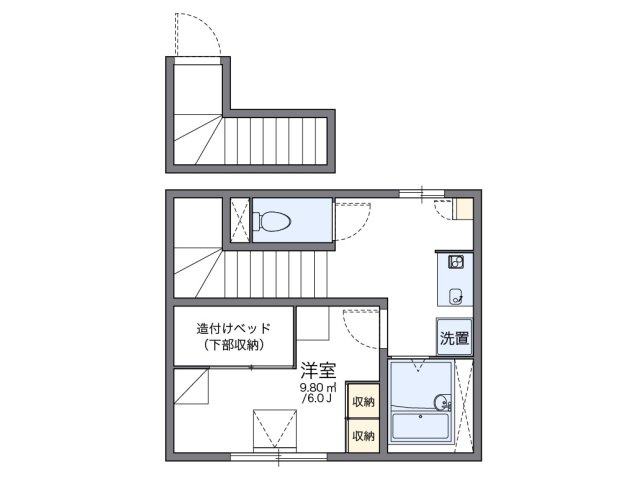 レオパレスカームリィ浜の間取り