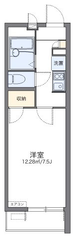 レオパレス花水木の間取り