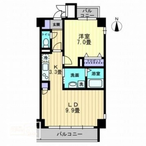 フィール上之町の間取り|間取図