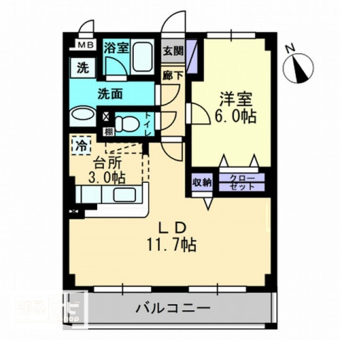 ヴィラブライトンの間取り|間取図