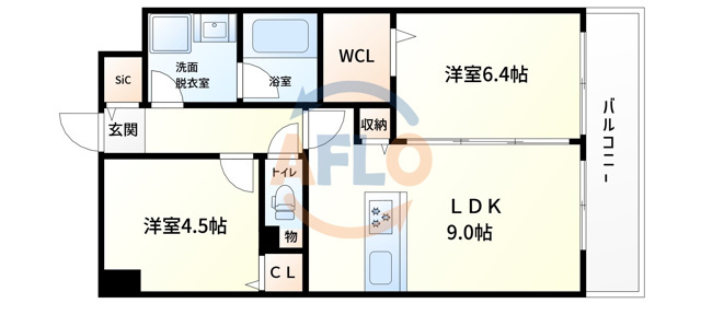 ラフィネール大阪十三の間取り|ラフィネール大阪十三　間取り