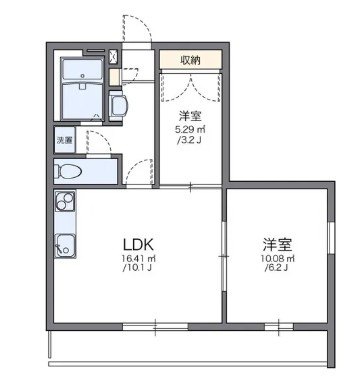 レオパレスＮＩＩＢＯＲＩの間取り