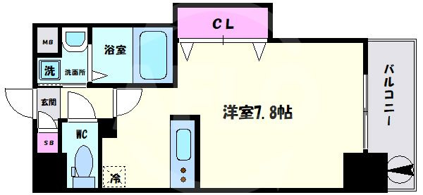 CASA MT 恵美須駅前の間取り|CASA MT 恵美須駅前　間取り
