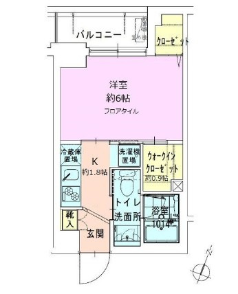 門前仲町レジデンス弐番館の間取り