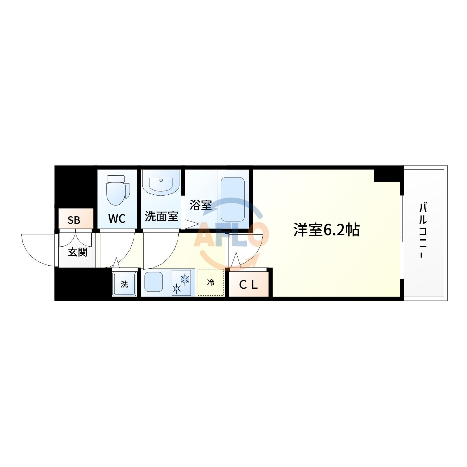 メインステージ大阪　North　Markの間取り|メインステージ大阪　North　Mark　間取り