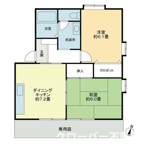フォブールフルクリーンＢの間取り|間取図