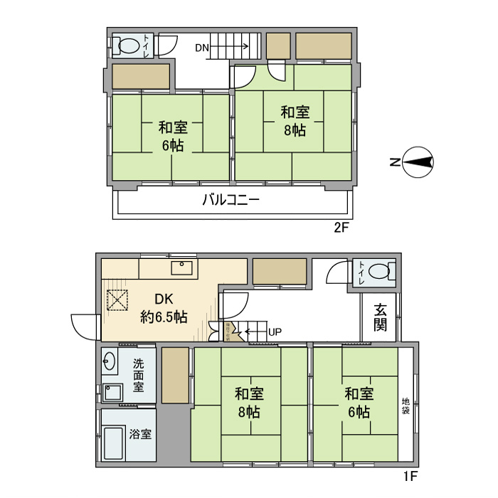 稲毛町戸建の間取り
