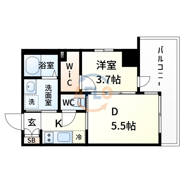 ファーストフィオーレ江坂垂水町2の間取り|ファーストフィオーレ江坂垂水町Ⅱ　間取り