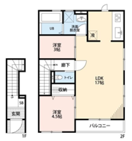 リーブルファイン川越宮元町の間取り