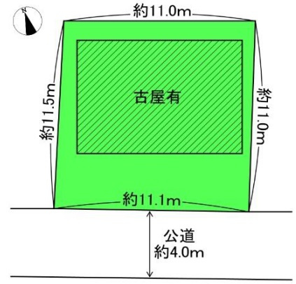 前野町4丁目売地の土地図