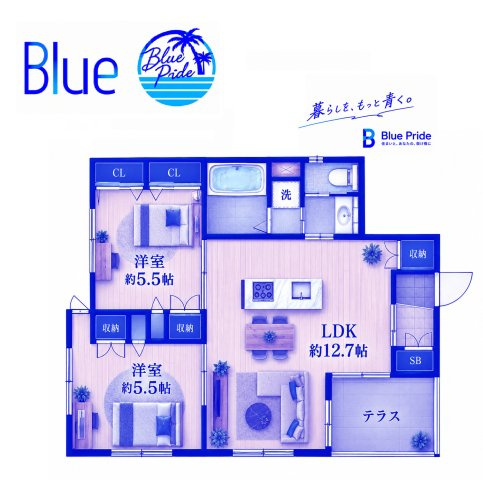 【間取り】 | Ｍａｉｓｏｎ　ｄｅ　Ｐｌａｇｅ　メゾンドプラージュ　Maison de Plage