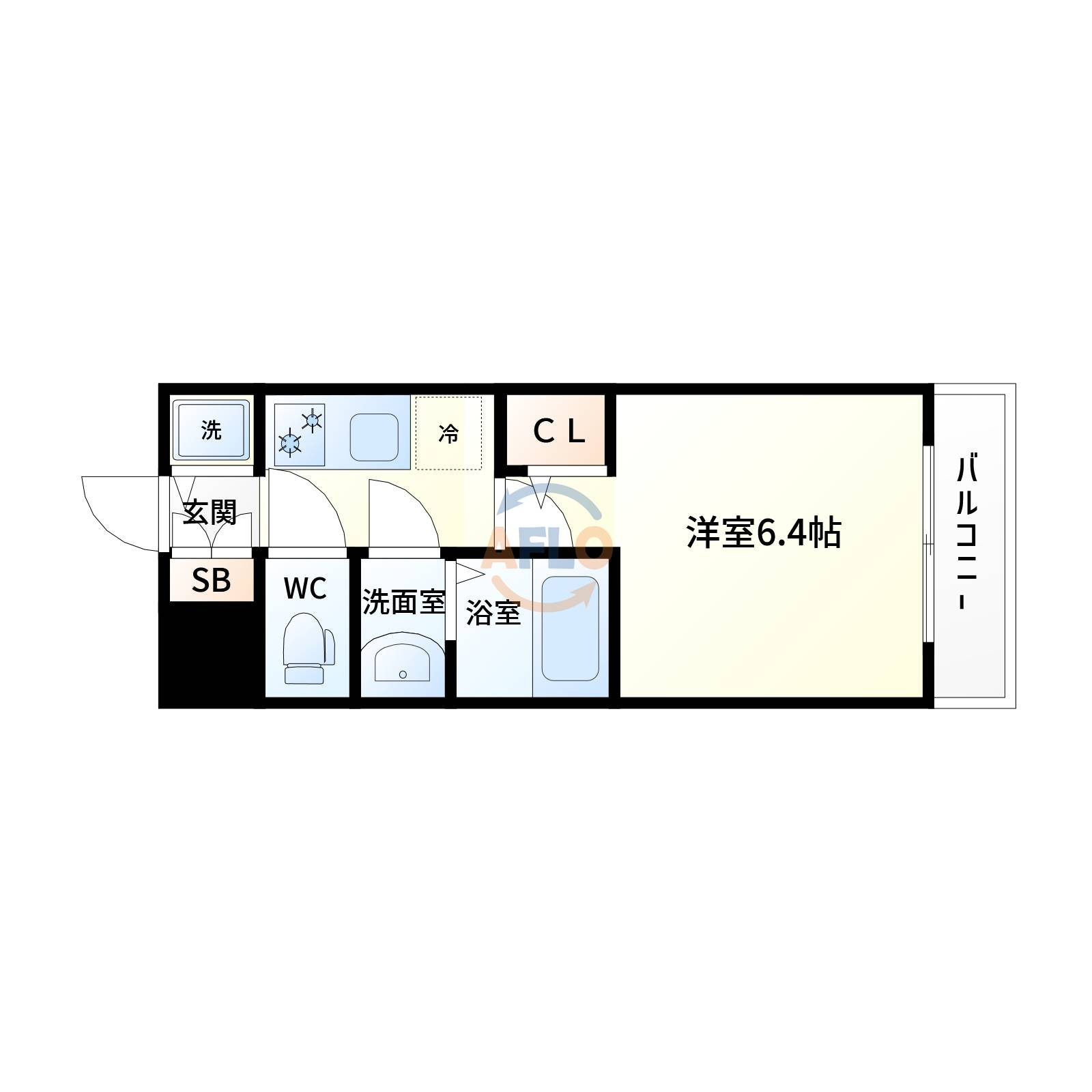 エスリード新大阪ザプレミアウエストの間取り|エスリード新大阪ザ・プレミアWEST　間取り