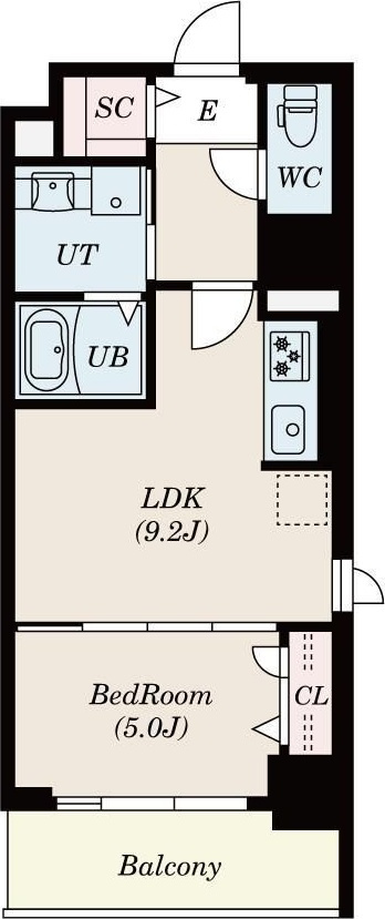 フレンシア西宮北口の間取り
