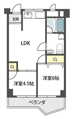 ヴィラ真田山の間取り