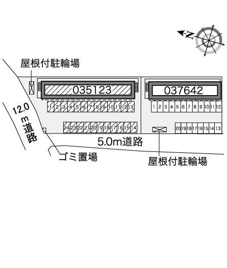 レオパレスサンライズビューＡの区画図
