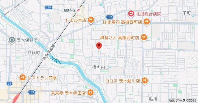 シャーメゾン橋の内の地図