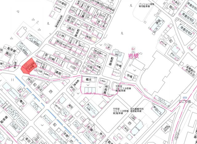 湖南市岩根寮物件の地図