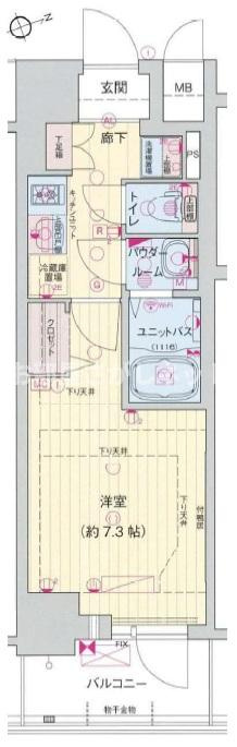 プレサンスジェネ浅草EAST【おとり物件なし】#学生・社会人にオススメ！初期費用分割払いOK！の間取り