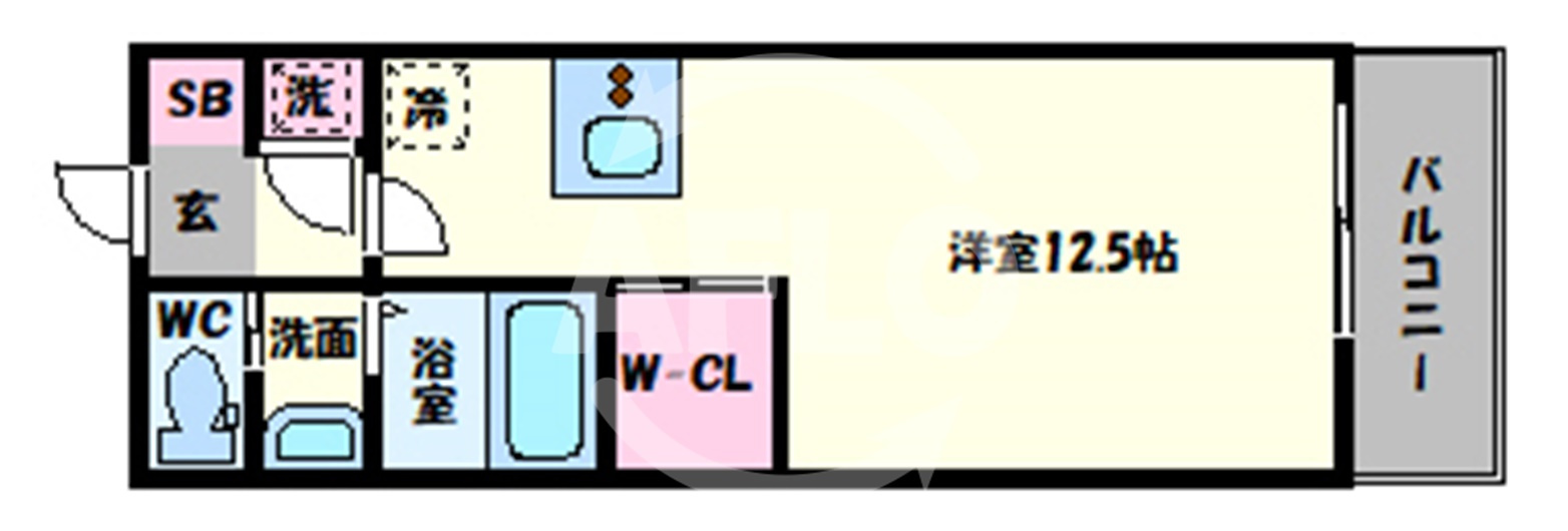 エグゼ難波東の間取り|エグゼ難波東　間取り