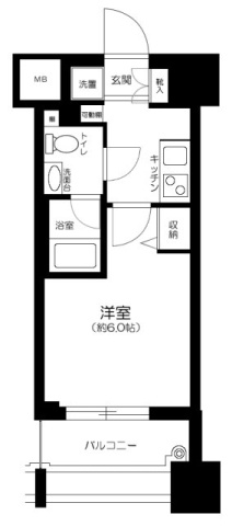 ザ・ヴァレッシア蒲田シティの間取り|間取りです。