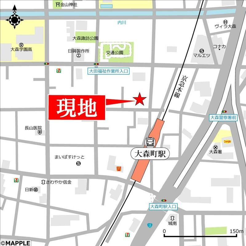 ＴＨＥ　ＲＯＯＭ’Ｓ大森町駅前の地図