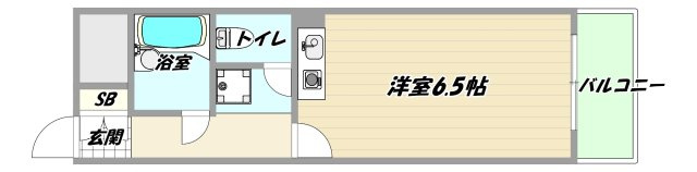 大阪市東淀川区東中島１丁目の賃貸マンションの間取り