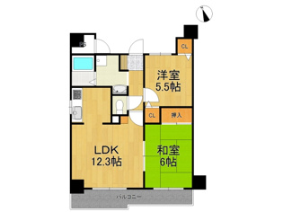 クレマンス甲東園の間取り