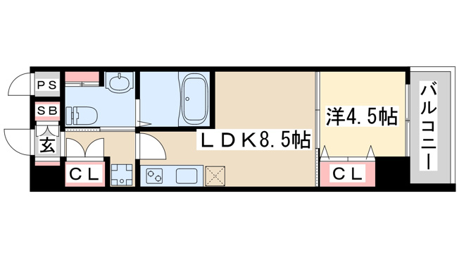 【間取り】 | ラカーサ新北野