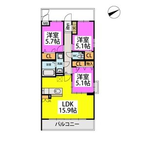 ステラガーデン【キャッシュバック対象物件】の間取り