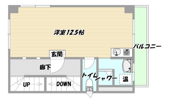 大阪市淀川区東三国４丁目の賃貸マンションの間取り