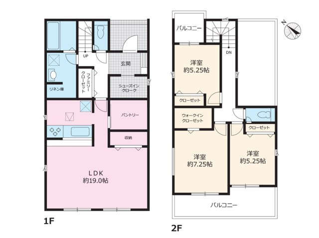 守山区下志段味3期(全2棟)の外観パース