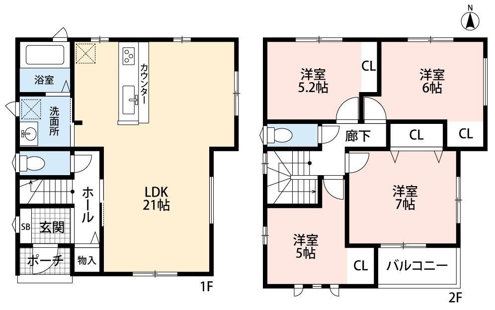 小牧市大字久保一色　新築戸建　2号地