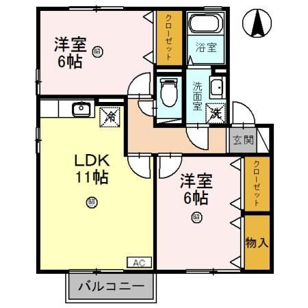 コンフォートヴィレッジ　Ｂの間取り