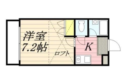 太宰府市通古賀３丁目のアパートの間取り