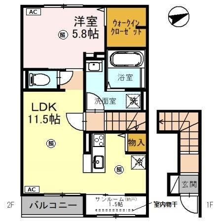 エスパシオⅡの間取り