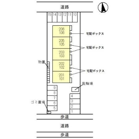 エスパシオⅡの区画図