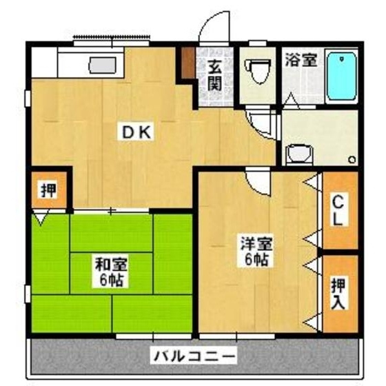 ルーミネス三瀦の間取り