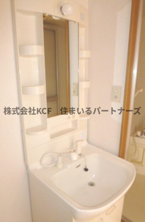 アメニティⅡの洗面所|広い洗面スペース
